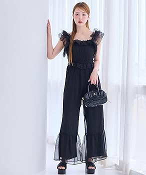 【新品】NICECLAUP ナイスクラップ フリルロンパース セール】フリルロンパース（サロペット/オーバーオール）｜one
